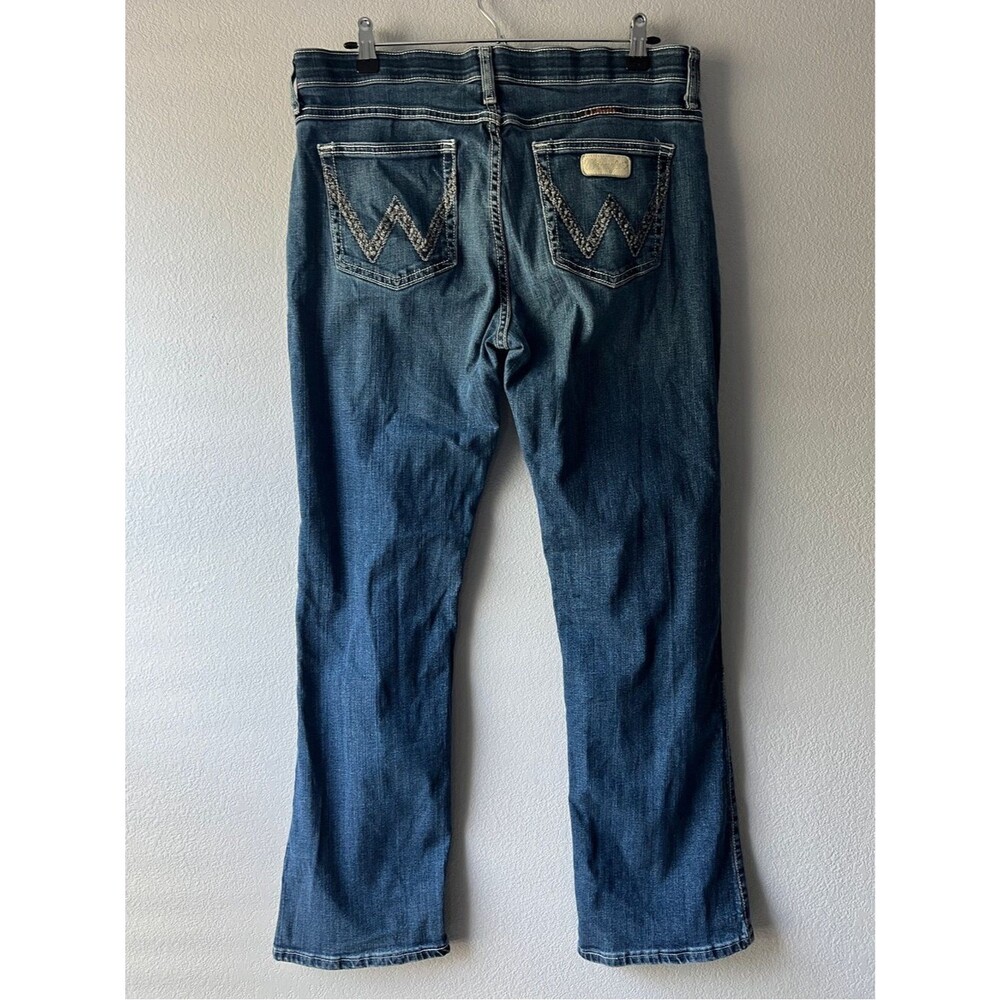 Wrangler Q Baby Bootcut Jeans Womens 13 14 x 32 Stretch Western Cowgirl Denim - Picture 3 of 8